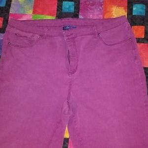 Fushia colored jeans